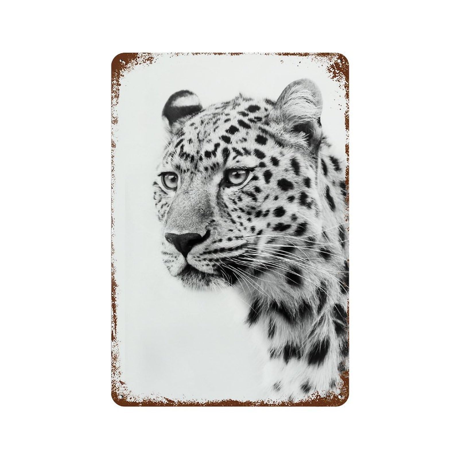 Jaguar Head Poster Vintage Metal Tin Sign 11.8"x7.9", Farmhouse Wall Decor for Garage, Bar And Workshop Decor