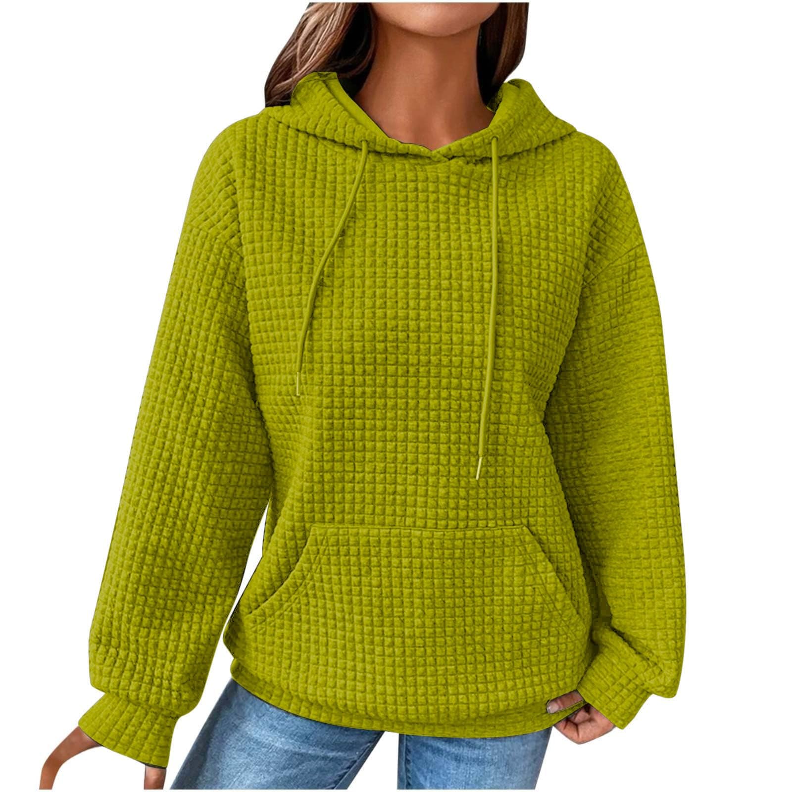 Women's Fall/winter Check Hoodie With Long Sleeves Womens Hoodies And Sweatshirts