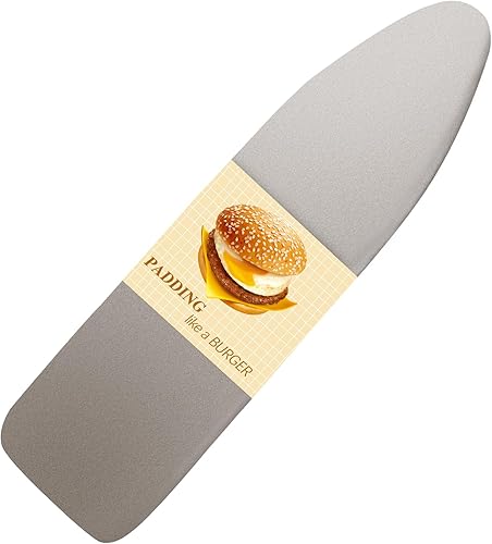 BNDX Funda para tabla de planchar resistente, revestimiento de silicona, acolchado resistente a la quemadura, extra gruesa y resistente, 4 capas,