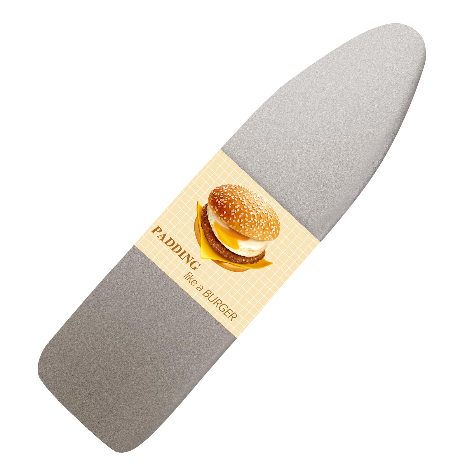 BNDX Funda De Silicona Para Tabla Planchar, Revestimiento, Acolchado Resistente a Las Quemaduras, Extra Grueso Y Resistente, 4 Capas, Borde Elástico 2 Pulgadas, Hebillas Clic