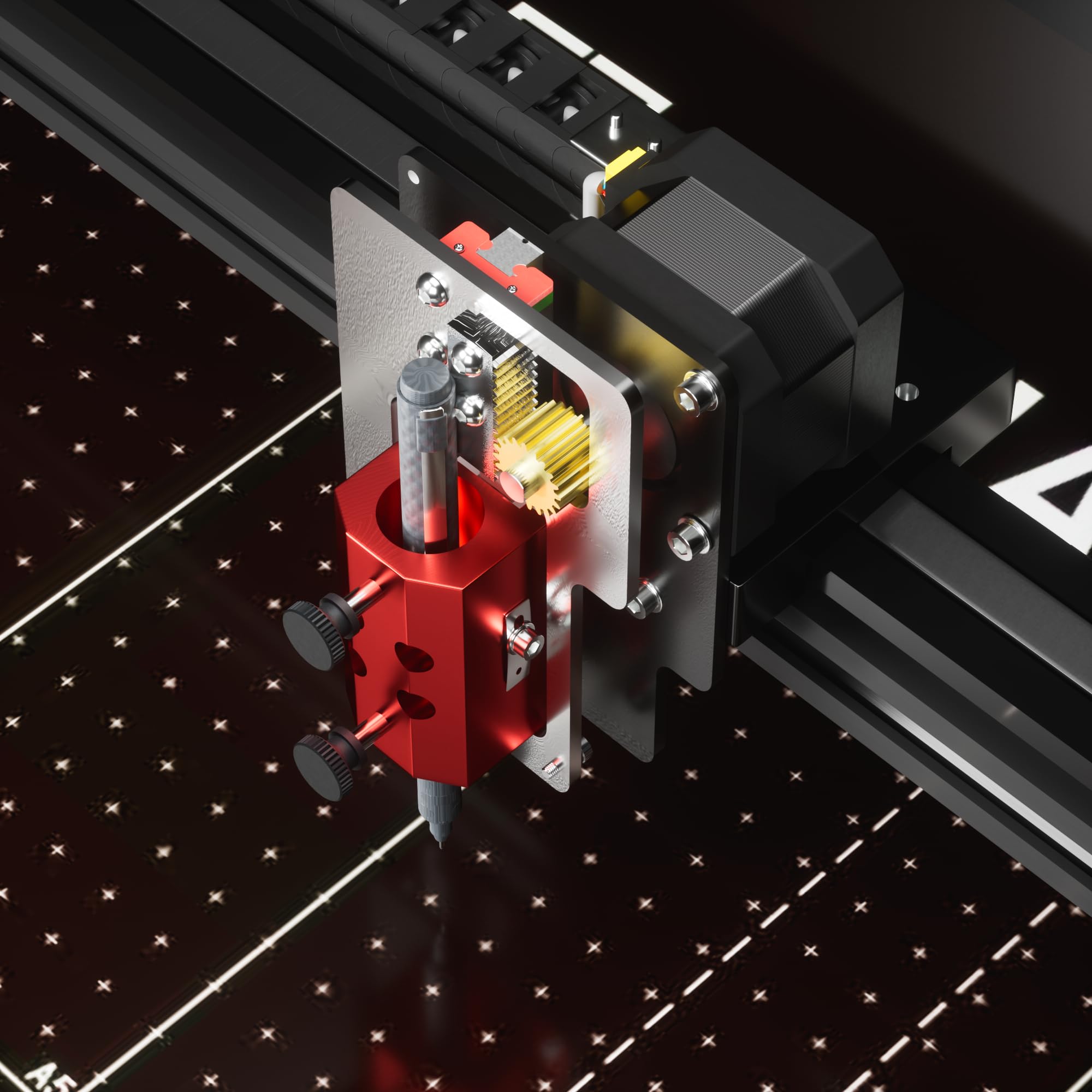 3.0 vormontiert Stiftplotter Pen Plotter XY-Plotter, All-in-One Zeichenroboter, Schreibmaschine für Briefe, Umschläge, Karten, digitaler Kunst, A3-Arbeitsbereich(Stift nicht im Lieferumfang enthalten)