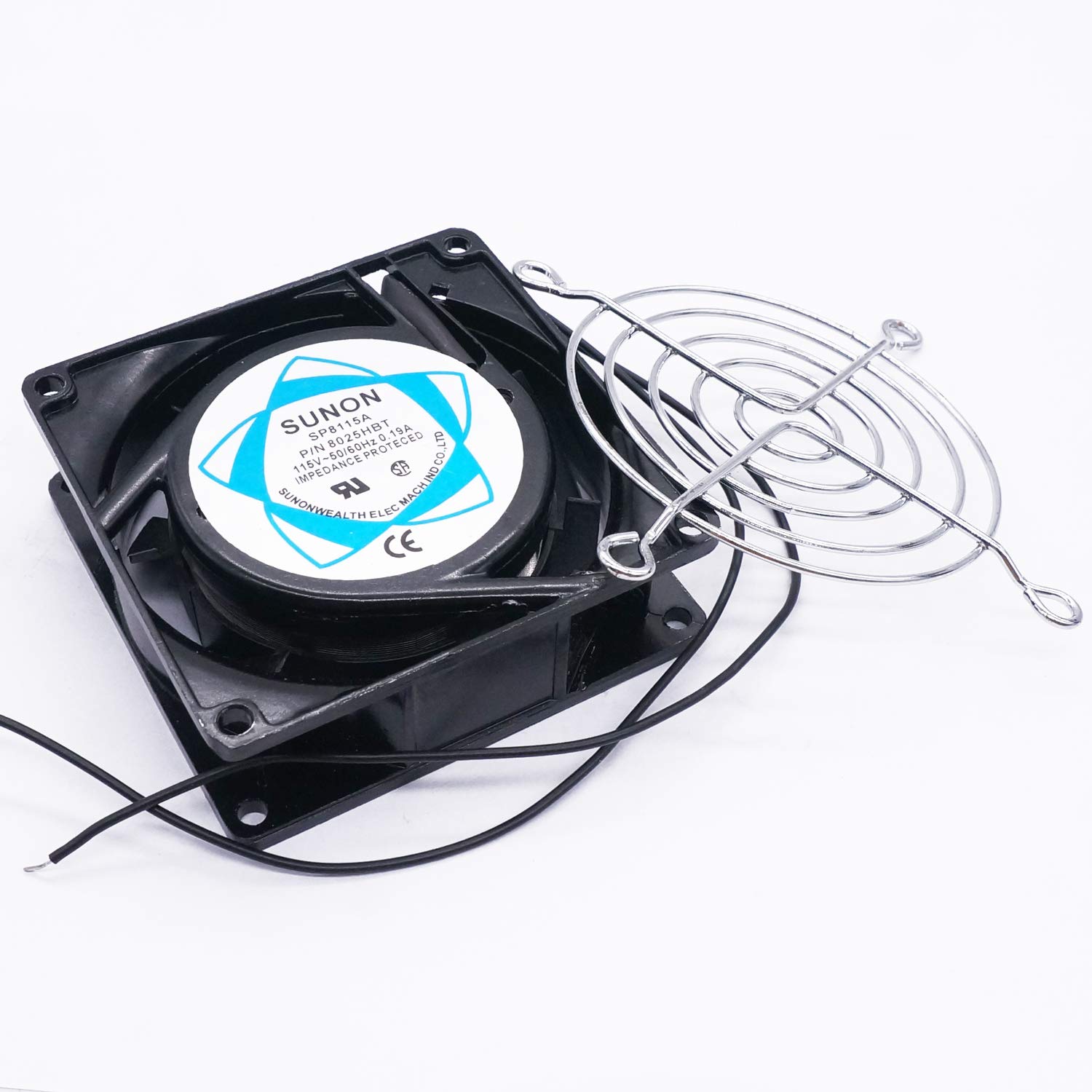 Twidec Relè a stato solido a 3 fasi 80DA SSR relè da CC a AC 40A 3-32VDC a 40-480V AC Relè + dissipatore di calore in alluminio + ventilatore elettrico MT3-80DA-SF