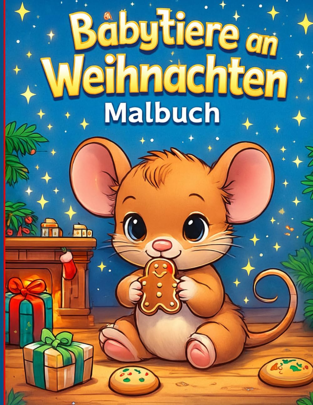 Weihnachtszeit im Tierwald: Niedliche Tierkinder & Winterlandschaften – Ein zauberhaftes Ausmalbuch für Groß & Klein