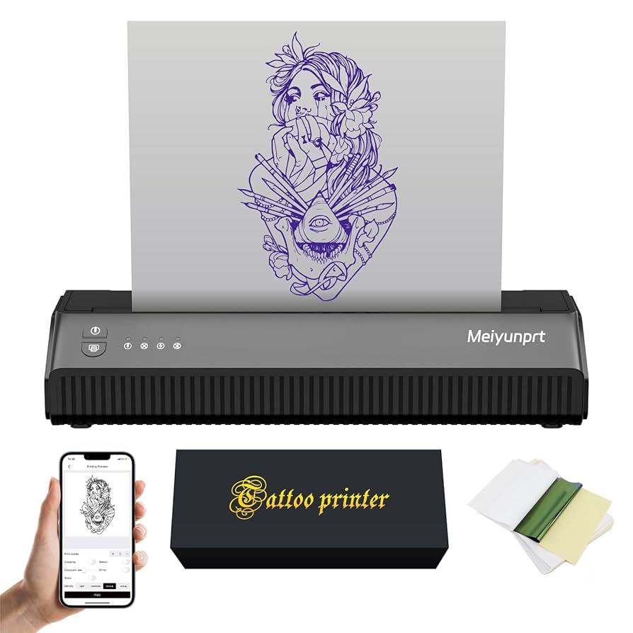その他 Tattoo stencil printer Amazon.com: Tattoo Stencil Portable Thermal Printer