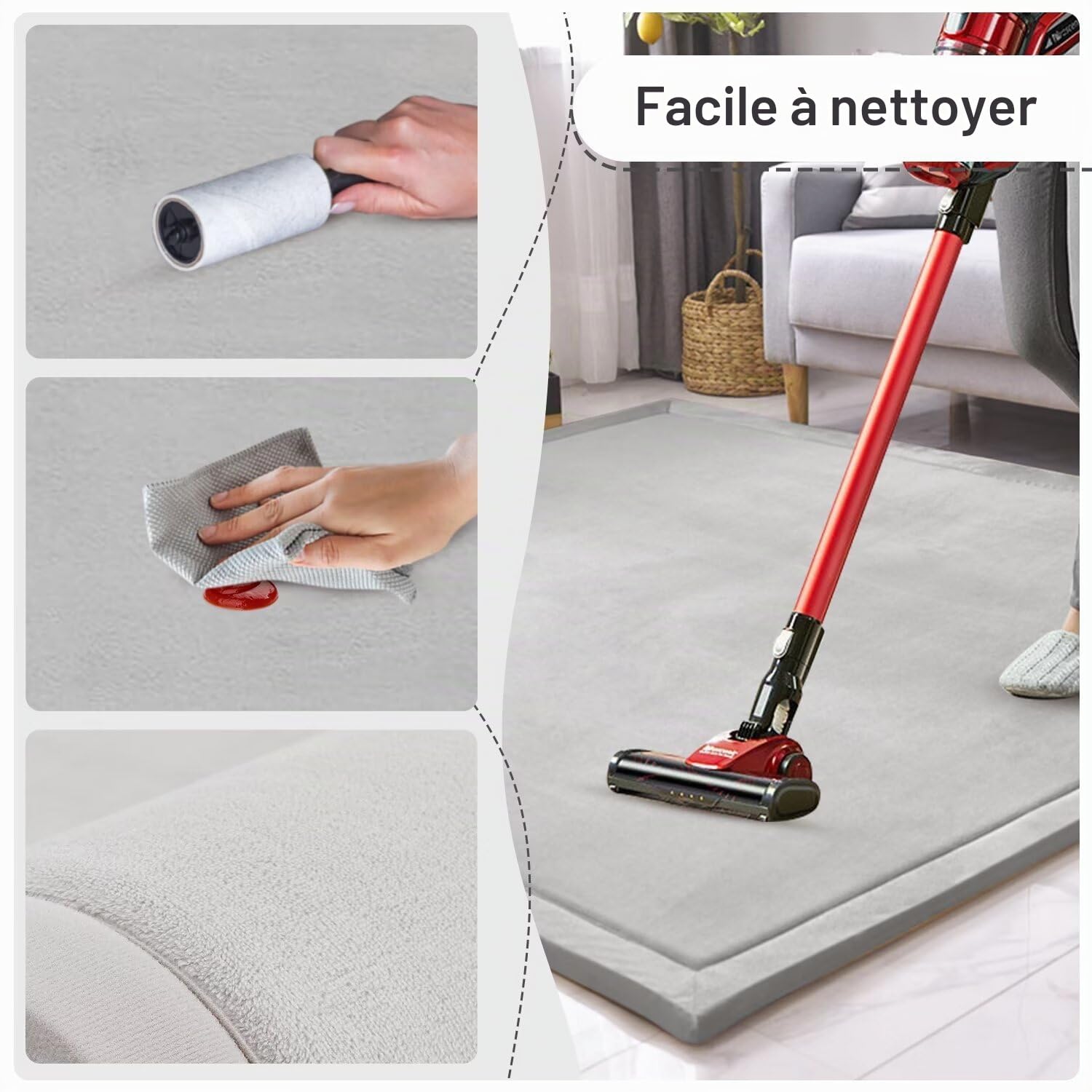 Tapis D’éveil pour Bébé, Tapis D’Enfant, Extra Épais, Antidérapant