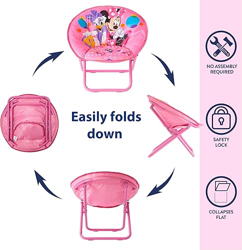 Miniatura 124 de Idea Nuova Paw Patrol Skye - Silla plegable Saucer™ de 19 pulgadas con marco de metal rosa, a partir de 3 años Avengers / Gris,Pistas de