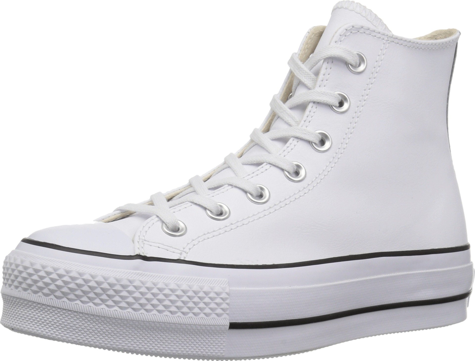 Converse Chuck Taylor All Star Lift Leather Trainers - Female - Sneakers - White - 3 Uk - Shoes