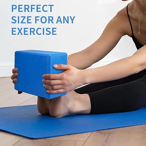 Miniatura 7 de Bloques de yoga - Bloques de espuma EVA para entrenamiento de pilates, estiramiento, meditación, bloque de yoga para flexibilidad, equilibrio,