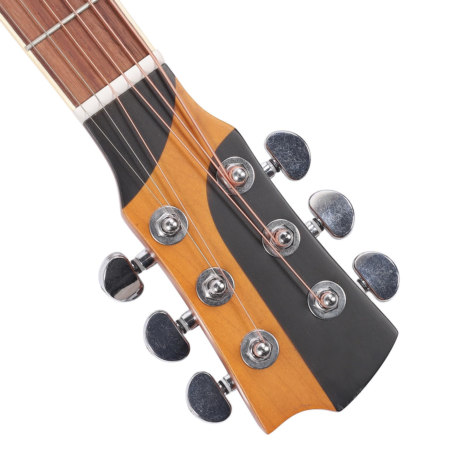 Strumento Musicale per Principianti per Chitarra a 6 Corde da 34 Pollici con Top in Abete Massiccio