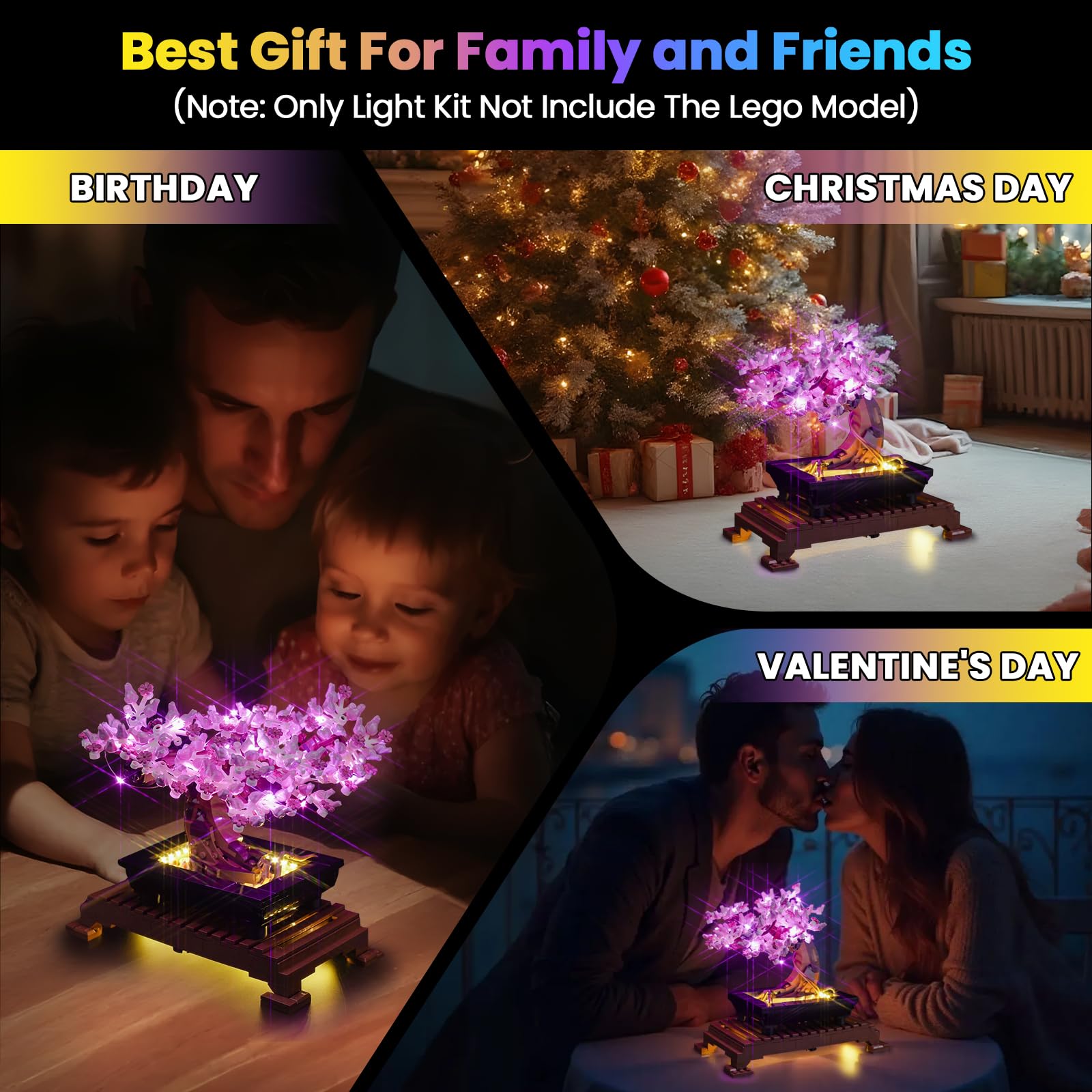 Hilighting Upgraded Led Light Kit Compatible with Lego Bonsai Tree