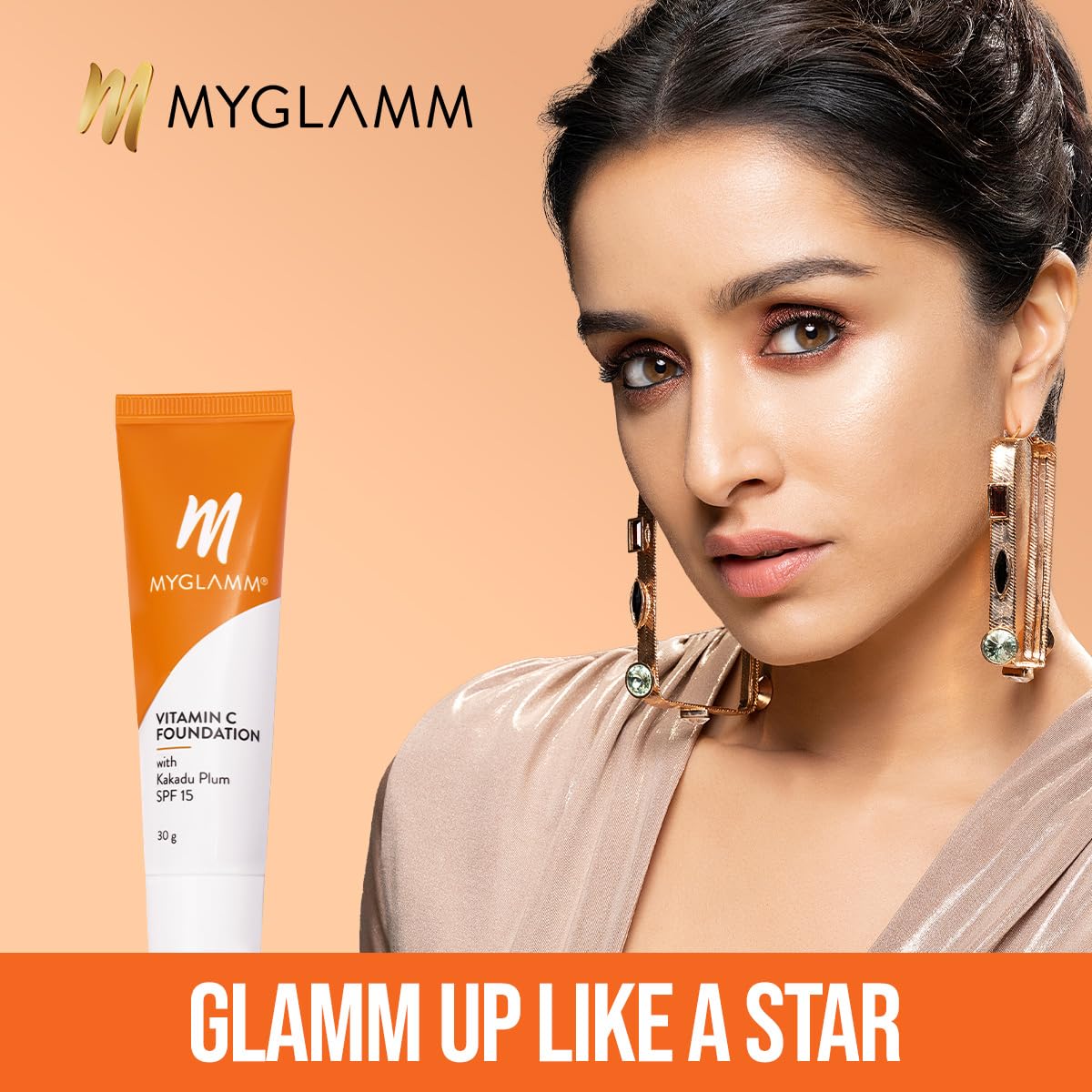 Myglamm Vitamin C Foundation - Oat (Light Warm) | Long -lasting, Hyaluronic Acid with SPF 15 with medium to full coverage foundation (30g) Myglamm Vitamin C Foundation - Oat (Light Warm) | Long -lasting, Hyaluronic Acid with SPF 15 with medium to full coverage foundation (30g)