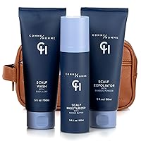 Vista 1 de Comme Homme Ultimate Scalp Care Bundle for Bald Men 3-Step Routine with Scalp Wash, Exfoliator & Moisturizer Deep Cleanse, 24-Hour Moisture &