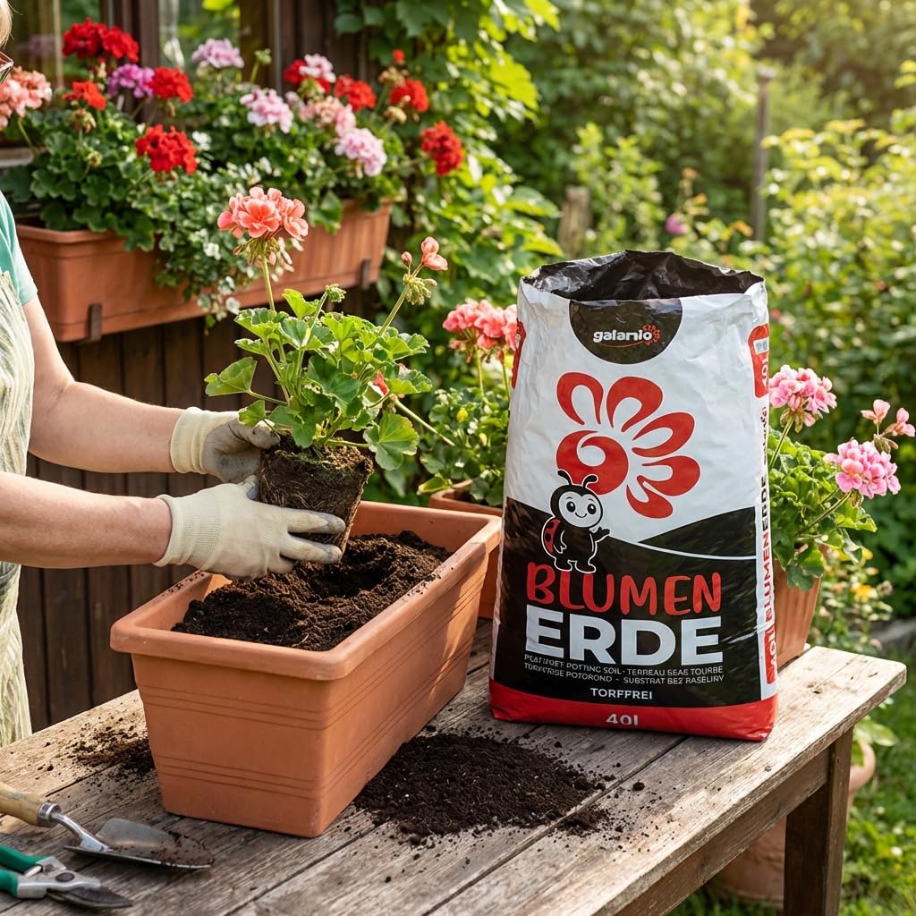 GALAMIO - Blumenerde torffrei (600 L / 15 x 40 L) – torffreie Pflanzerde, Universalerde und Pflanzsubstrat mit NPK-Dünger – für Grün- und Blühpflanzen, Zimmer-, Balkon- und Gartenpflanzen
