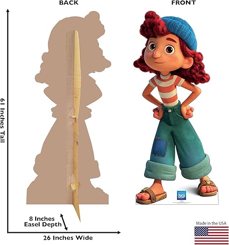 Miniatura 2 de Cardboard People Giulia - Soporte de cartón de tamaño real con recortes - Disney Pixar Luca (película de 2021)