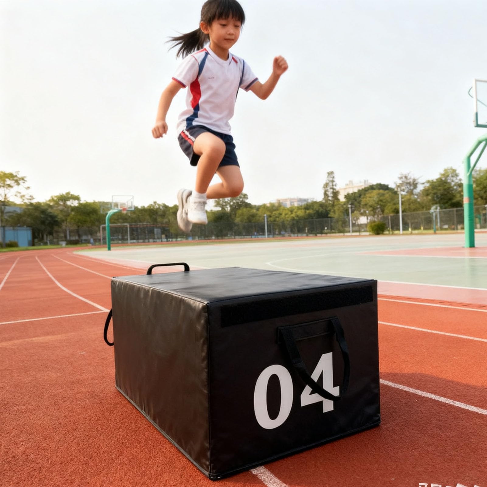 Soft Plyo Box - Caja de entrenamiento apilable 4 en 1 para gimnasio en casa y ejercicio al aire libre