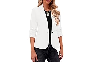 Strikingly Chic: 3/4 Sleeve Blazers for Women