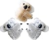 3 Pcs Plush Gray and Khaki Koala Hair Claw Clip,Cute Cartoon Clip-on Koala Stuffed Animal Clips Mini Hairpin Barrettes Animal Headwear Hair Accessories for Women