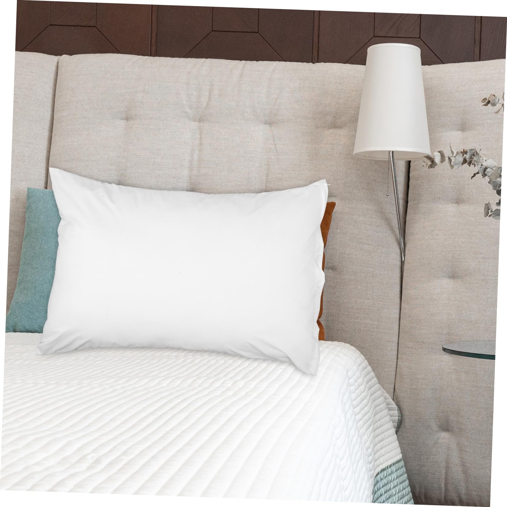 MAGICLULU Protector de Almohada, 4 Fundas de Poliéster Suaves y Cómodas, Diseño Extraíble para Hogar y Sala de Estar