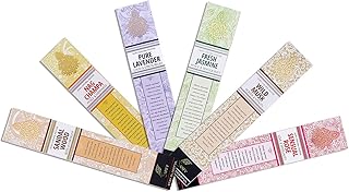 Natural Hand rolled Ancient Incense Stick with Pack of 6 (Nagchampa, Sandalwood, Lavender, Rose, Musk, Jasmine) for Meditation, Yoga, Spiritual, Aromatherapy - 15g x 6 | 90g