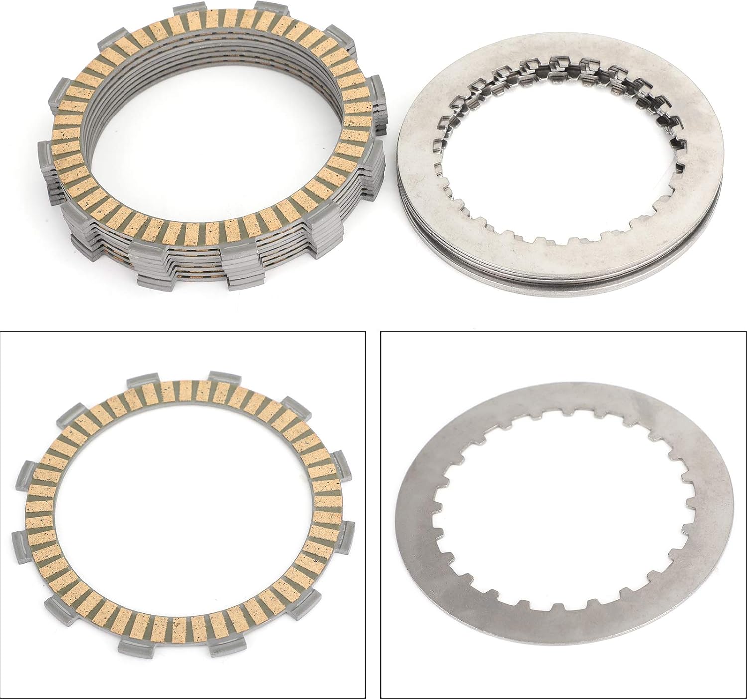 Artudatech クラッチプレート 適用ホンダ CR125R CRF250R 2000-2010用 クラッチ 板 クラッチ キッ