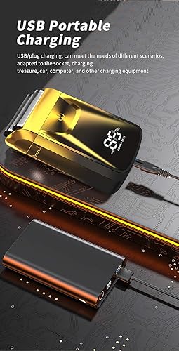 Miniatura 6 de Afeitadoras eléctricas de papel de aluminio afeitadoras para hombres calvos para la cabeza, afeitadora de cara de peluquero, afeitadora de cerca,