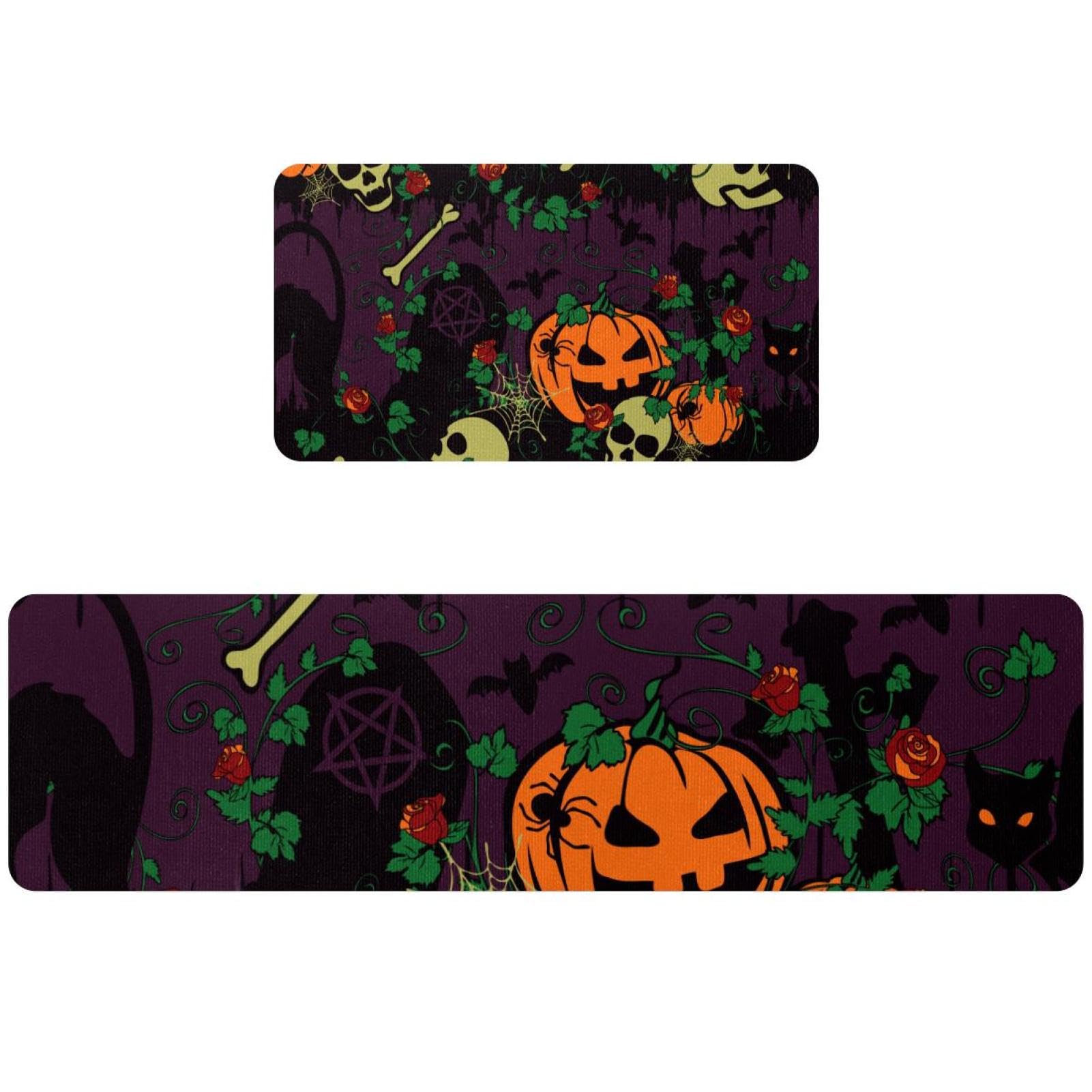 Tapis de cuisine gothique tête de mort pour sublimer votre couloir et buanderie