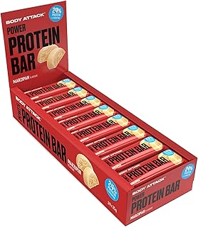 Body Attack Power Protein Bar, Marzipan, 24 x 35 g, 1er Pack (1 x 0.84kg)