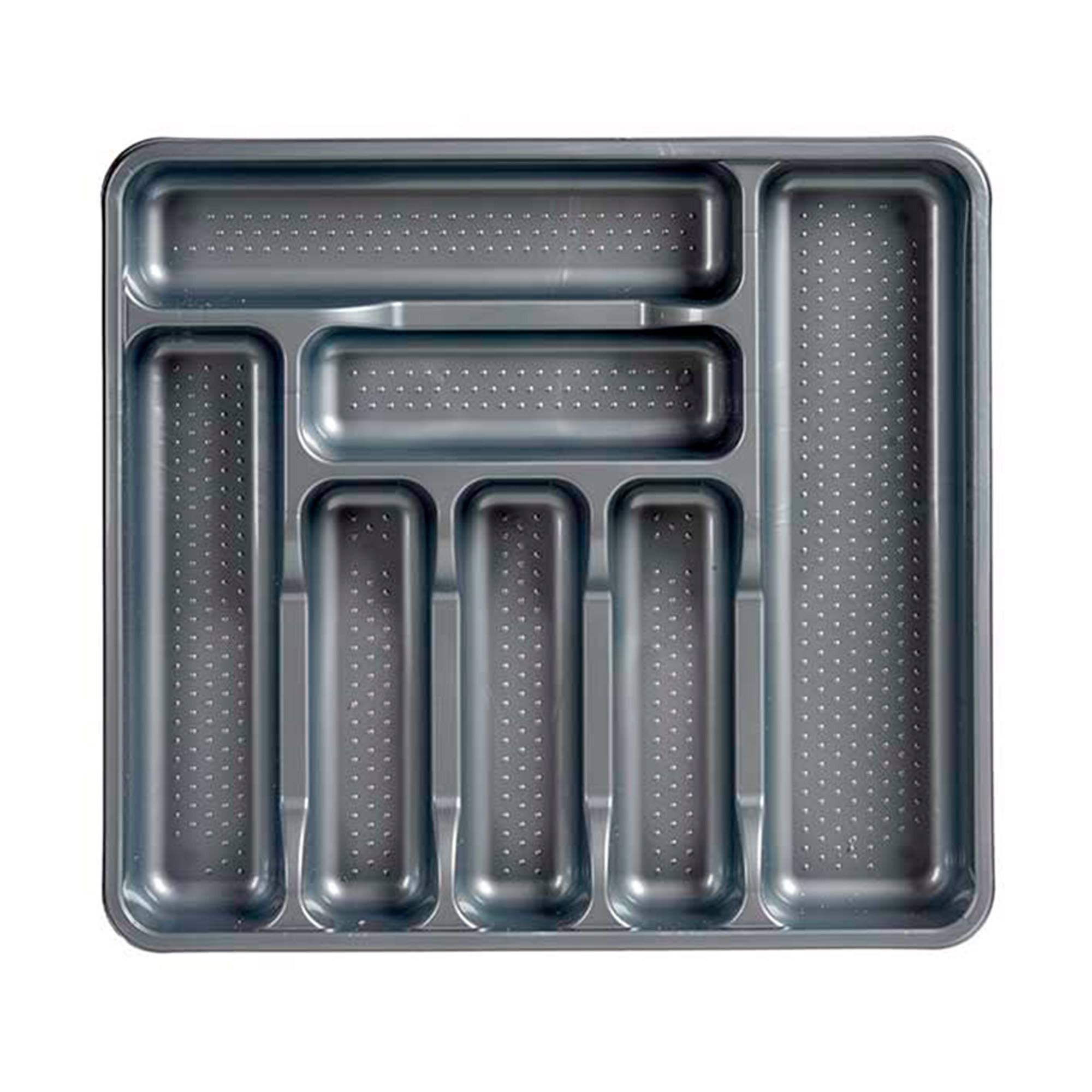 San Ignacio KINVARA Collection Plastic Cutlery Tray 7 Compartments Grey