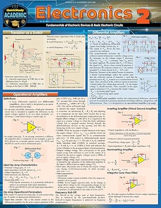 Electronics 2: a QuickStudy Laminated Reference (Quickstudy Reference Guide)