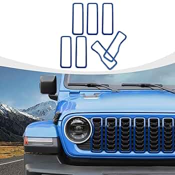 さらに値下げしました　ジープ ラングラー グリルガード Amazon.co.jp: RAZPOY JL グリルインサート、7ピース フロント
