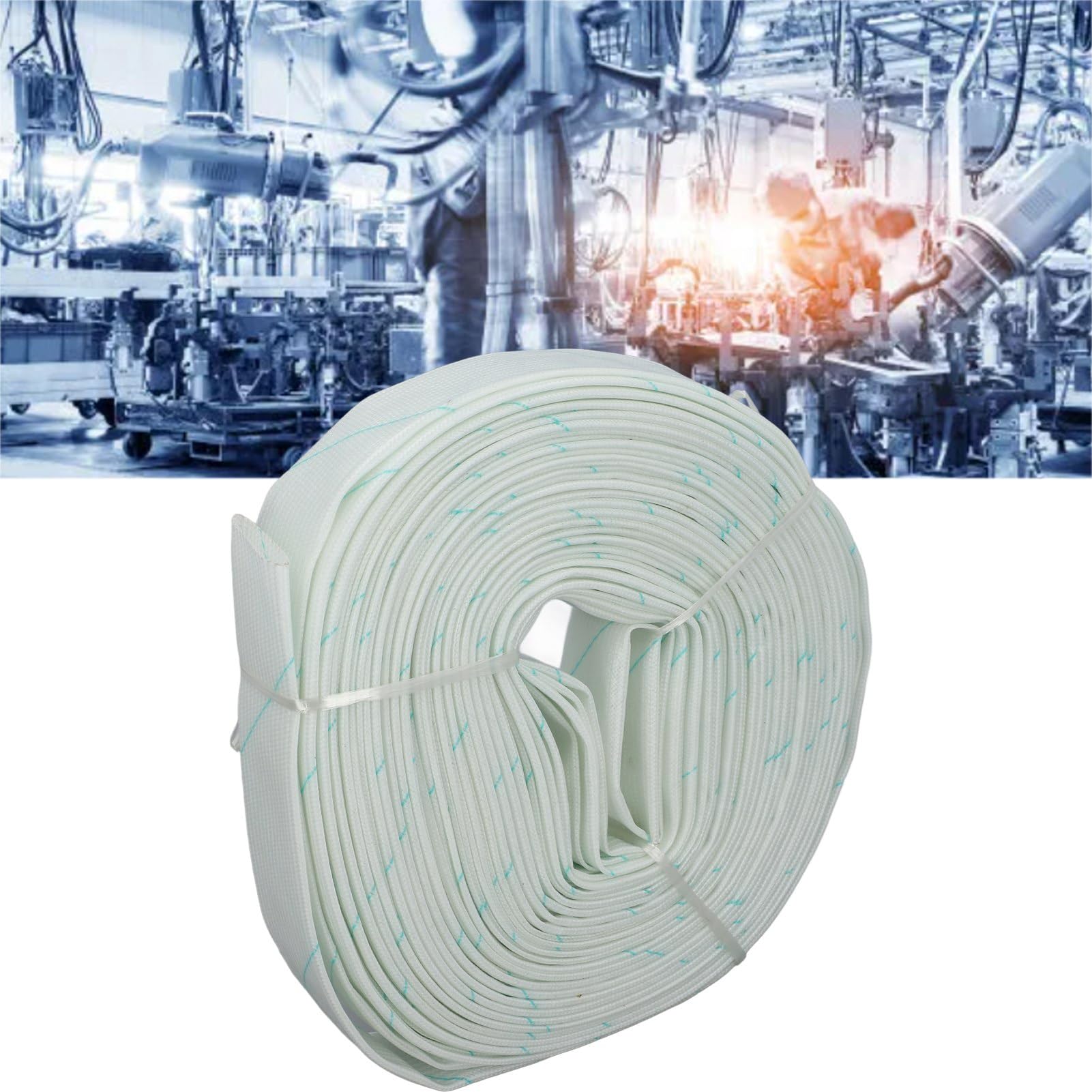 Funda térmica de fibra de vidrio, 50 m de longitud, 30 mm de diámetro interior, aislamiento térmico, resistente a altas temperaturas