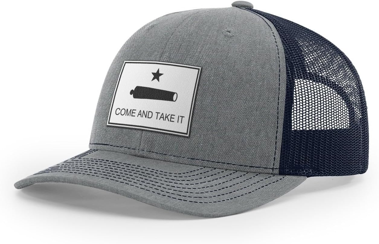 Come and Take It : Cannon (White Leather), Snapback Hat