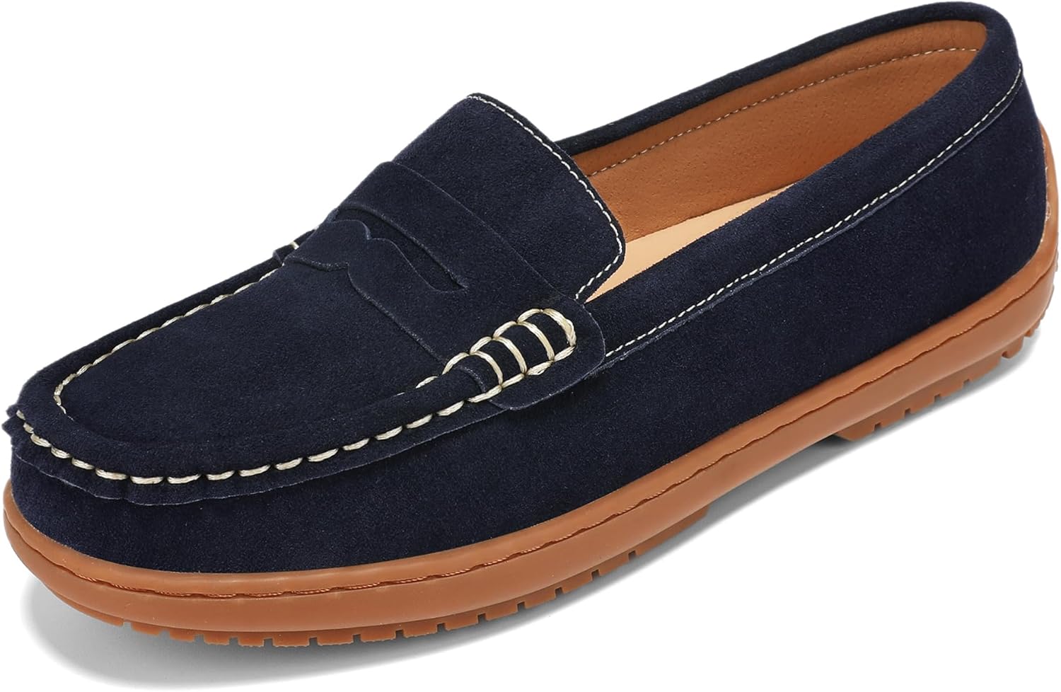 BEAUSEEN Women's Penny Loafers Slip-On - Lightweight Breathable Suede Driving Moccasins,Cute Business Casual Dress Shoes for Work & Travel - Image 3