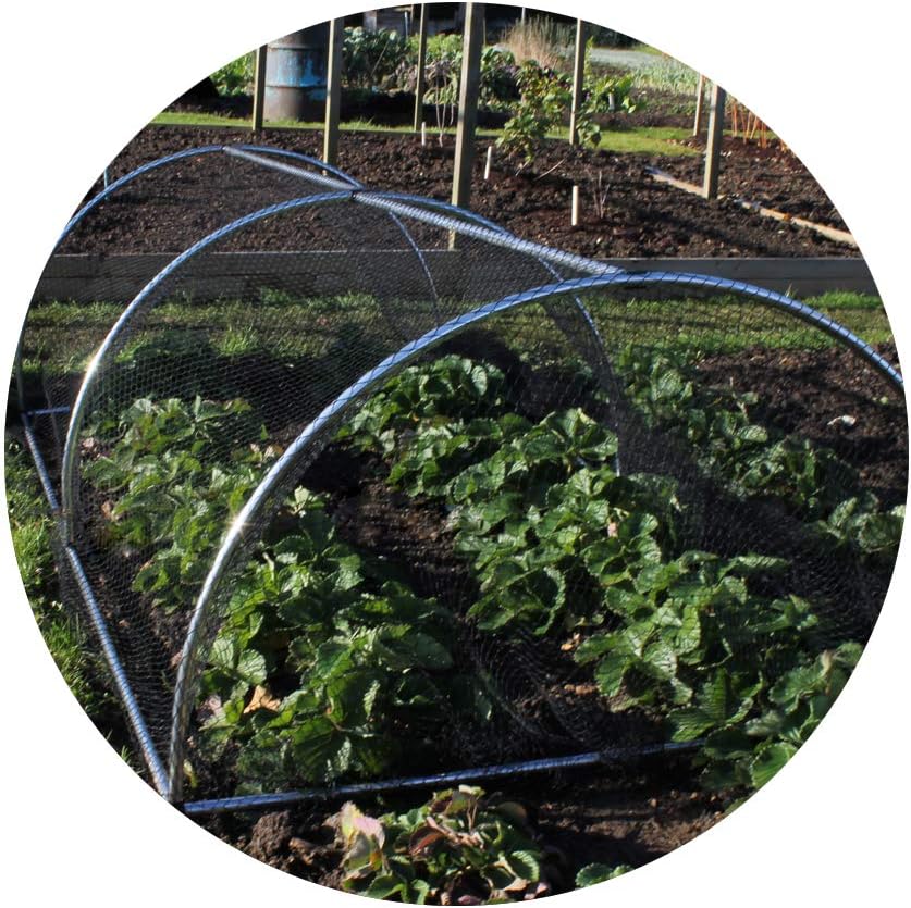 Garden Cloche with Bird Netting Portable Aluminium Cloche Garden Tunnel