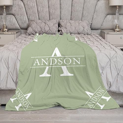 Miniatura 10 de Mantas personalizadas con nombre para niños y adultos, manta personalizada con nombre para niño y niña, manta personalizada de 50 x 60 pulgadas