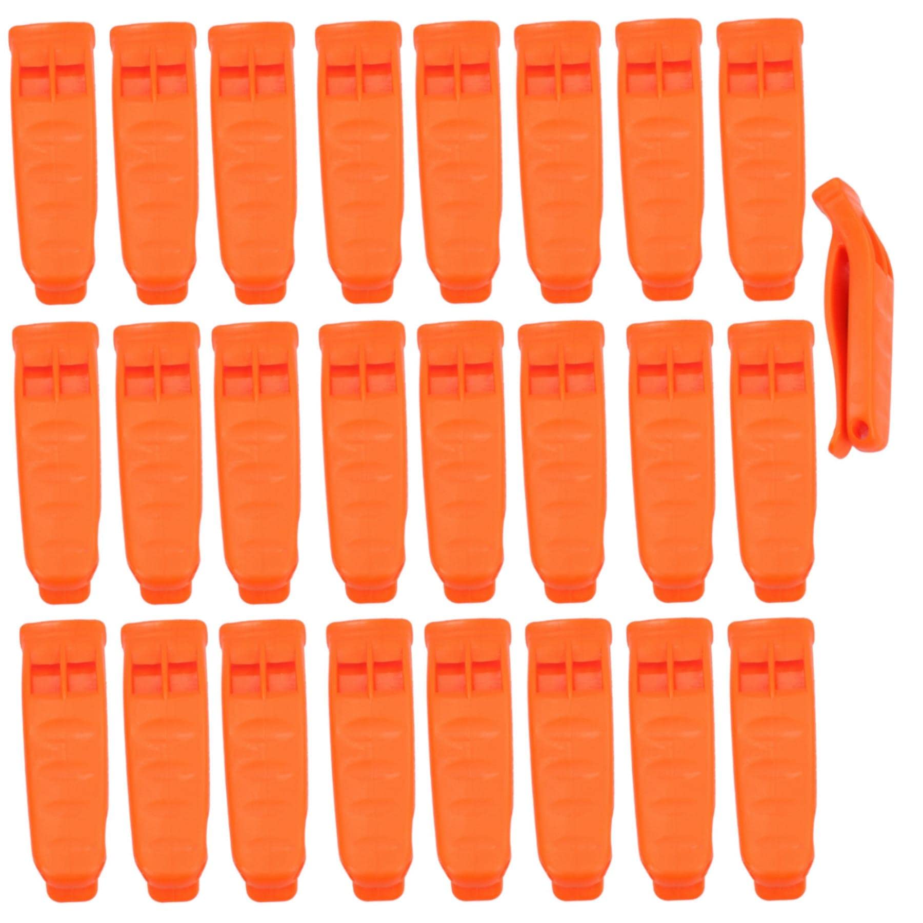 AB Tools Lot de 25 sifflets de sécurité double ton 100 dB Plastimo