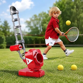 Automatic Cricket Bowling Machine for Kids - Sports Training Toy for Batting Practice and Skill Development, Perfect for Young Players and Coaches