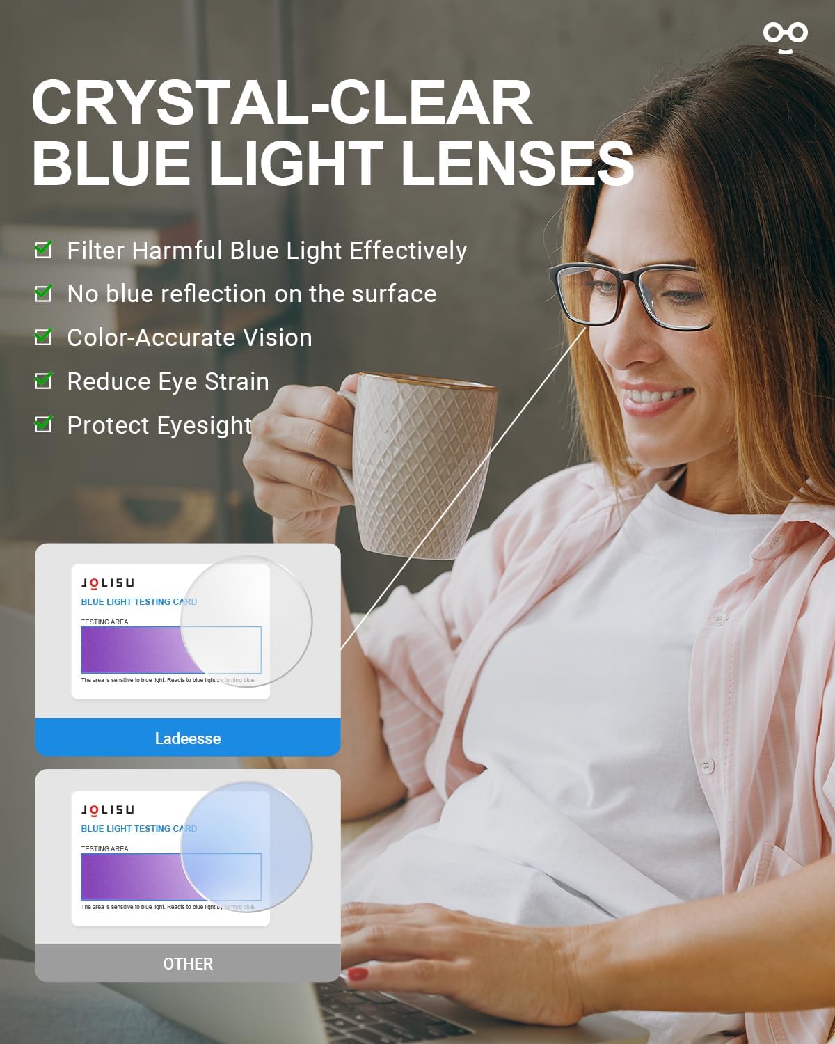 Reading Glasses for Women & Men, 5 Pack Blue Light Blocking Readers Lightweight Cheaters Eyeglasses/W Spring Hinge - Image 7