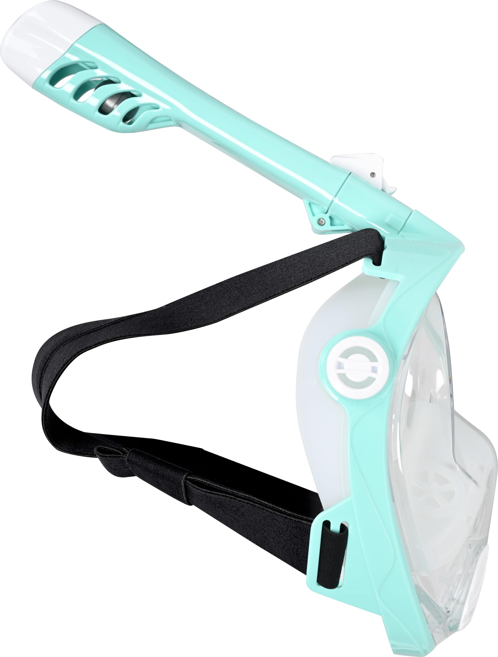 Mares Aquazone Full Face Mask - Maschera Integrale Snorkeling Adulto, Facciale in Silicone, Boccaglio Pieghevole, 3 Taglie
