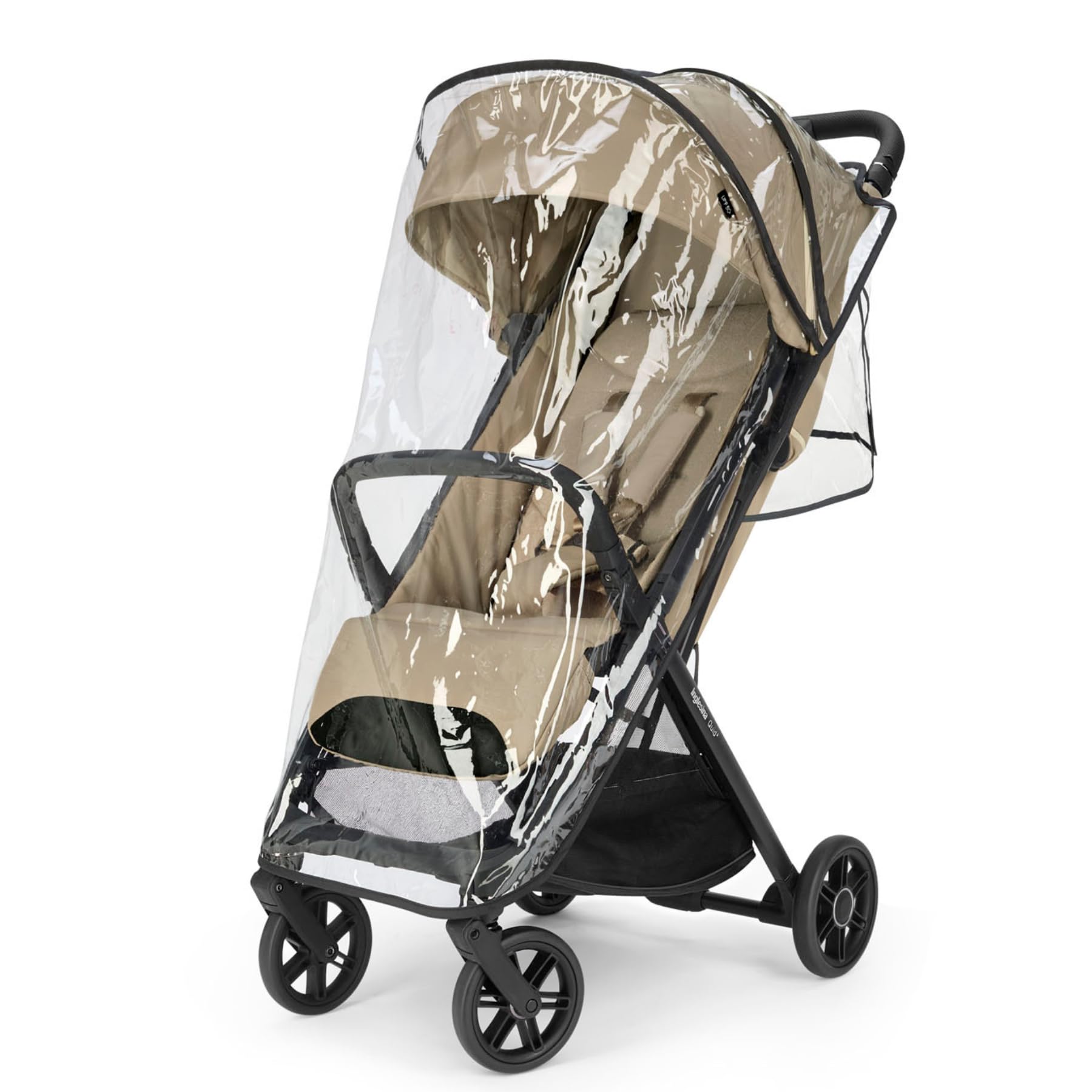 Inglesina Quid³ Housse de pluie transparente pour poussette Quid³ Installation simple, protège de la pluie, du vent et des insectes – Sans BPA, protection contre les intempéries par temps froid