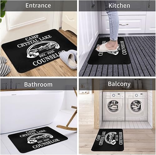 Miniatura 7 de CAJUCA Camp Crystal Lake - Tapete para puerta de entrada, baño, 24 x 16 pulgadas