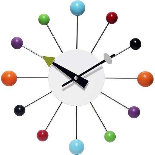 Orb Spoke Starburst Clock