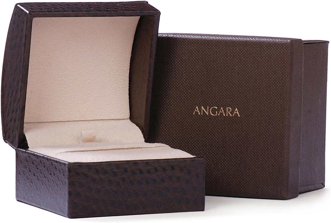 Angara Natural Opal Pendant for Women | Opal Solitaire Long Drop Pendant with Diamond Studded Bale in 14K Solid Gold/Silver/Platinum With 18" Chain | October Birthday, Gemstone Jewelry Gift - Image 5