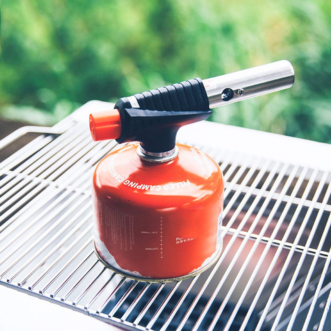 Flamme Réglable D'allumeur de Cuisine de Butane de Torche de Coup pour Le BBQ/Crème/Faisant Cuire/Souder