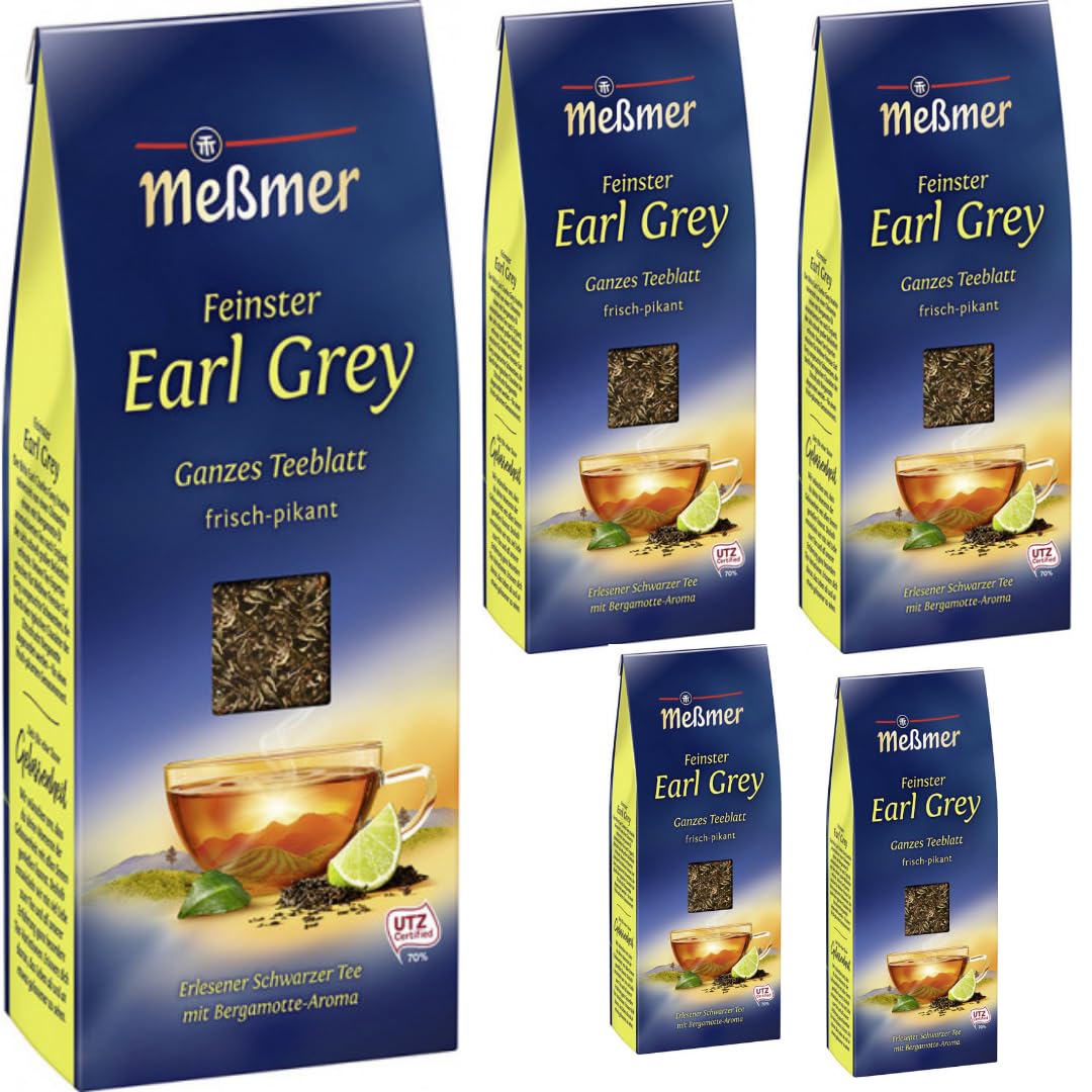 Meßmer Tee Earl Grey lose Tee 150 Gramm x 5 Stück