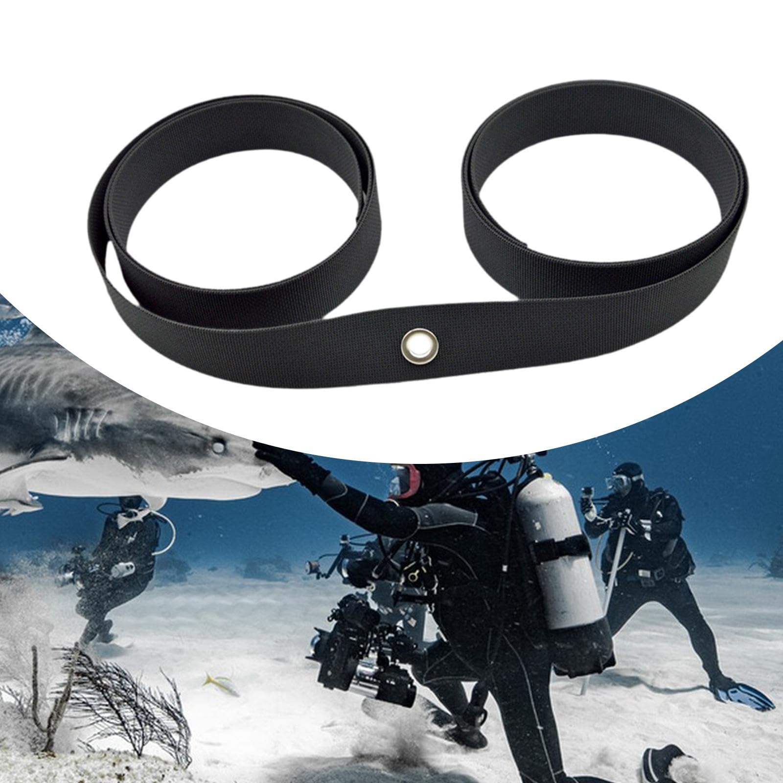Menolana Scuba Diving Belt Scuba Diving Backplate Webbing Lightweight Dive Snorkeling Easy to Use 3.5M Versatile Gear Accessory Strap