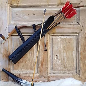 Amazon | Cachorro 中世のアーチェリー矢筒、ビンテージレザーウエスト