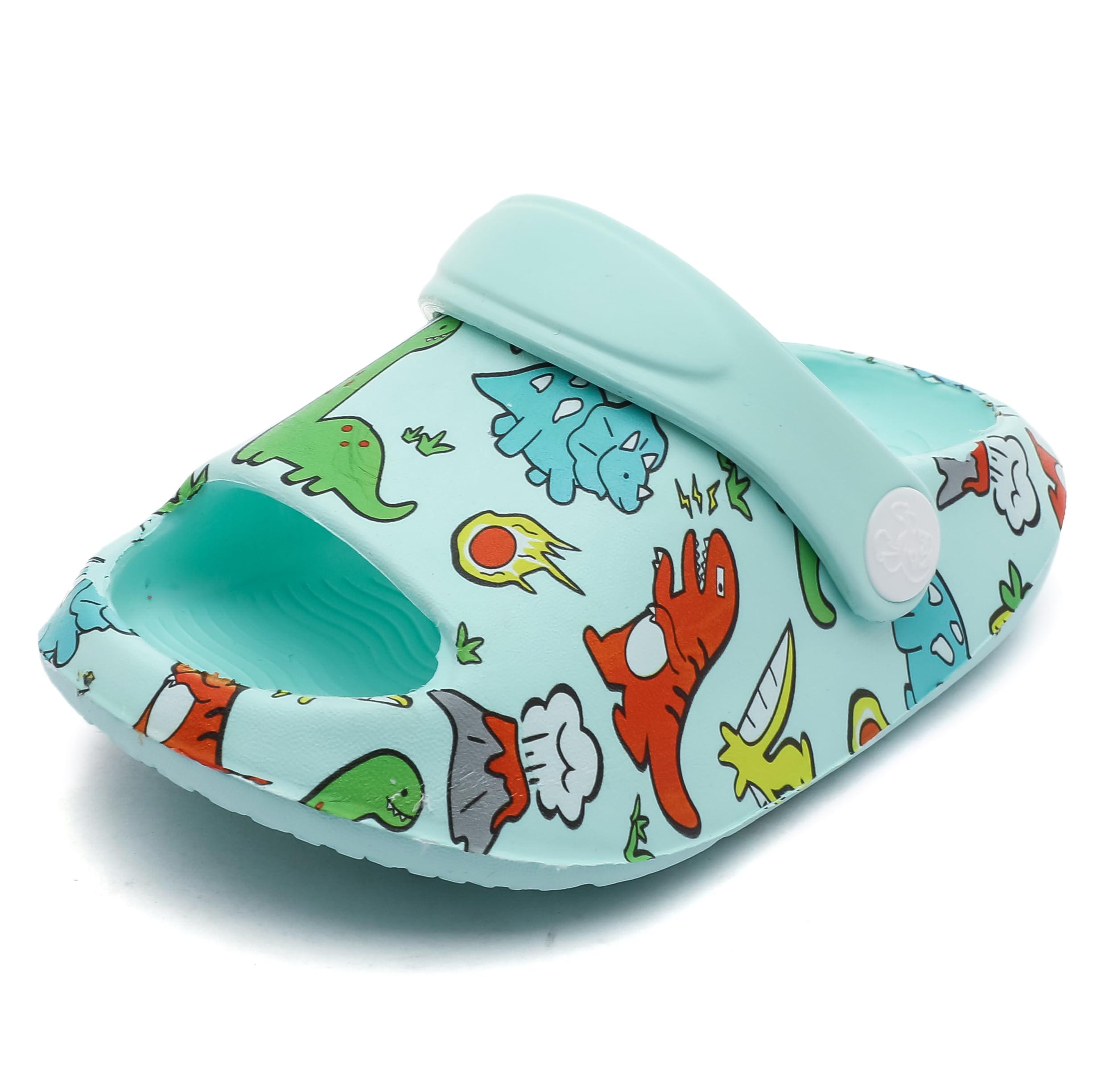 LONSOEN Kids Summer Clogs Boys Girls Slide Sandals Adjustable Toddler Indoor Outdoor Slippers Children Beach Pool Shoes