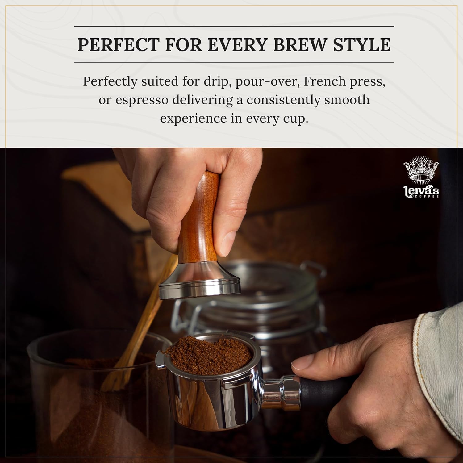 LEIVA'S COFFEE - Ground Decaf - Serra Negra - Sugar Cane Process - Single-Origin Guatemalan - Smooth & Rich Flavor - 8oz