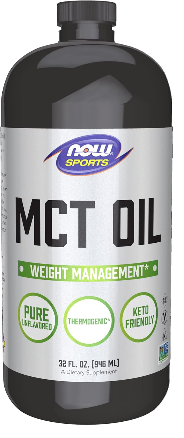 NOW Foods Sports Nutrition, MCT (Medium-chain triglycerides) Oil 14 g, Weight Management, Liquid, 32-Ounce NOW Foods Sports Nutrition, MCT (Medium-chain triglycerides) Oil 14 g, Weight Management, Liquid, 32-Ounce
